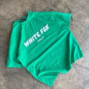 White Fox Boutique Green "WHITE FOX VOL.3" Short Sleeve Tee